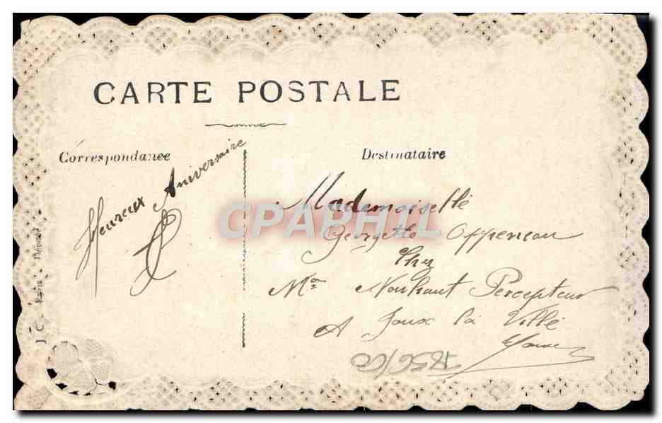 CPA Brodee Fantaisie Fleurs Colombes — Rückseite