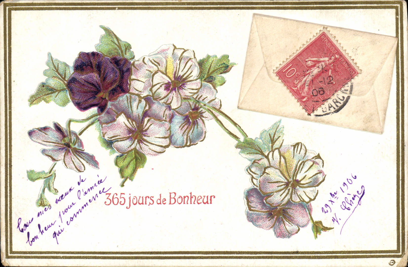CPA Fantaisie Fleurs 