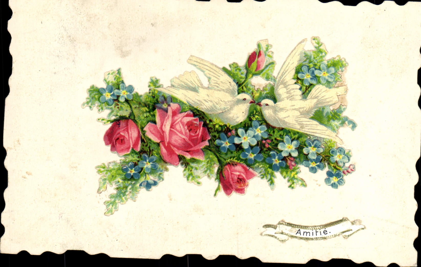 CPA Fantaisie Fleurs Colombes