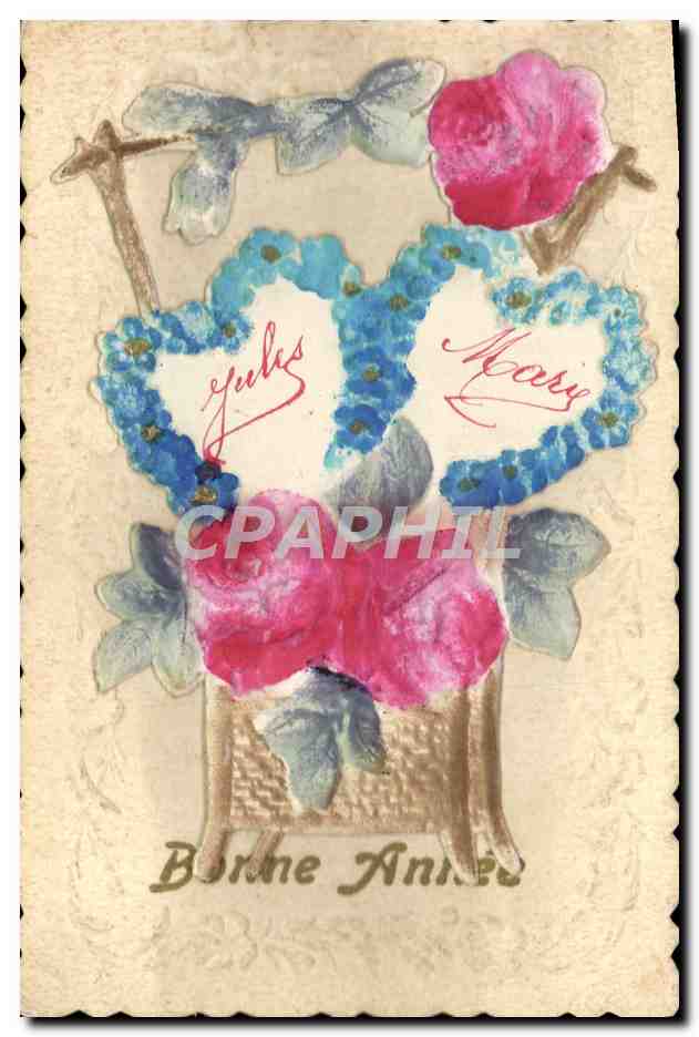 CPA Fantaisie Fleurs Jules Marie