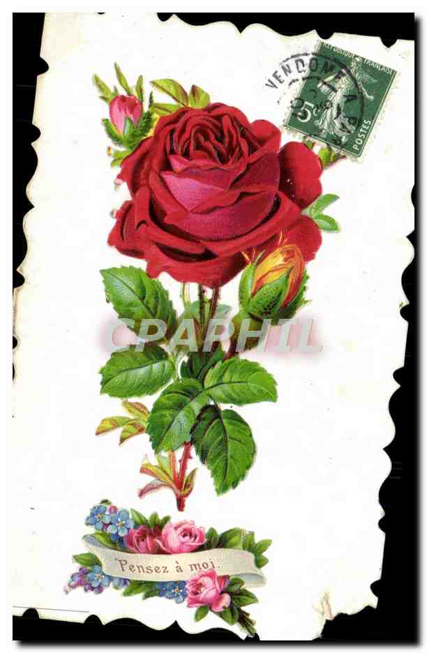 CPA Fantaisie Fleurs 