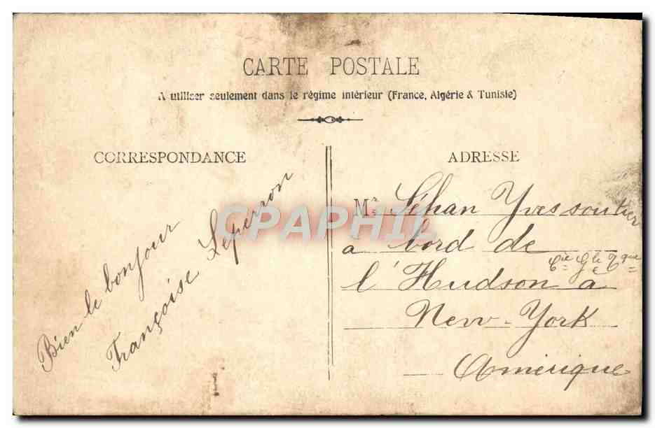CPA Fantaisie Fleurs Colombe  — Verso