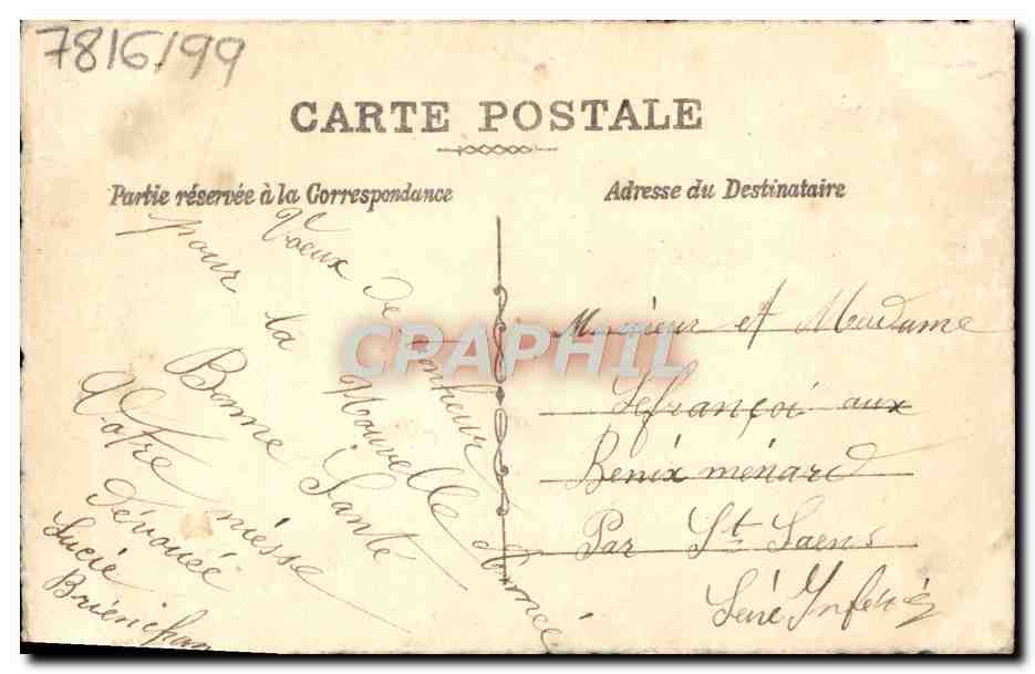 CPA Fantaisie Fleurs  — Rückseite