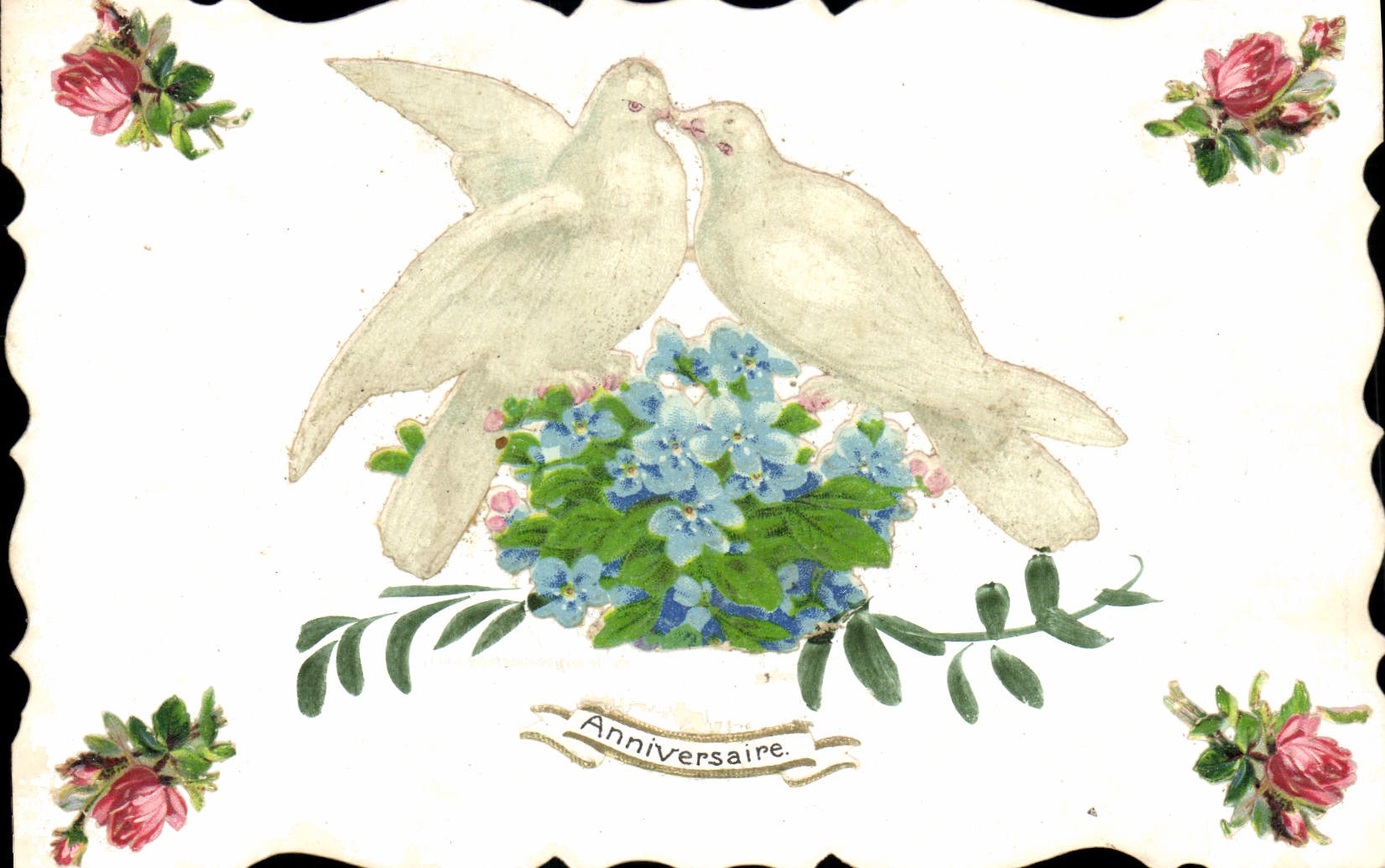 CPA Fantaisie Fleurs Colombes