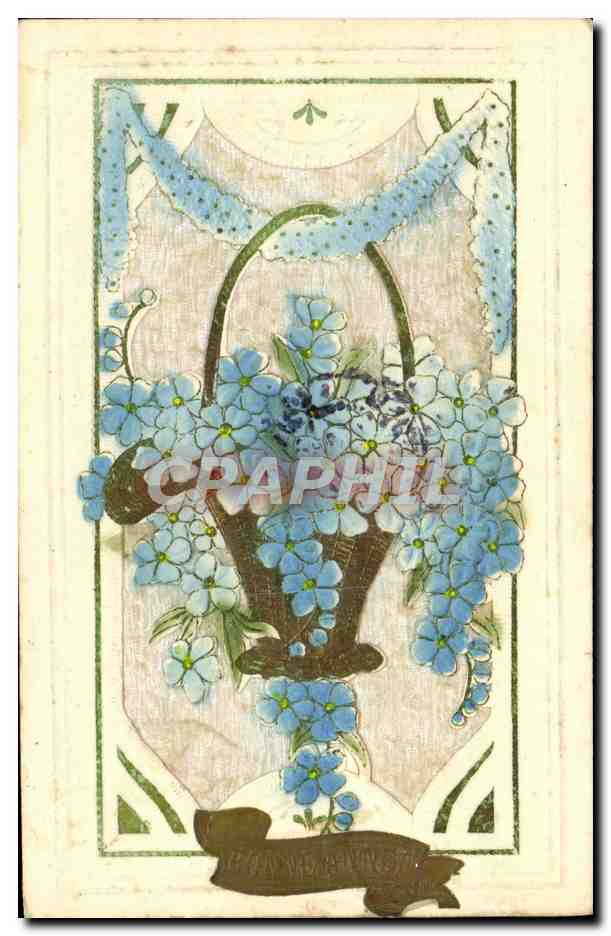 Bouquet de myosotis — éditeur inconnu, n° de série non visible