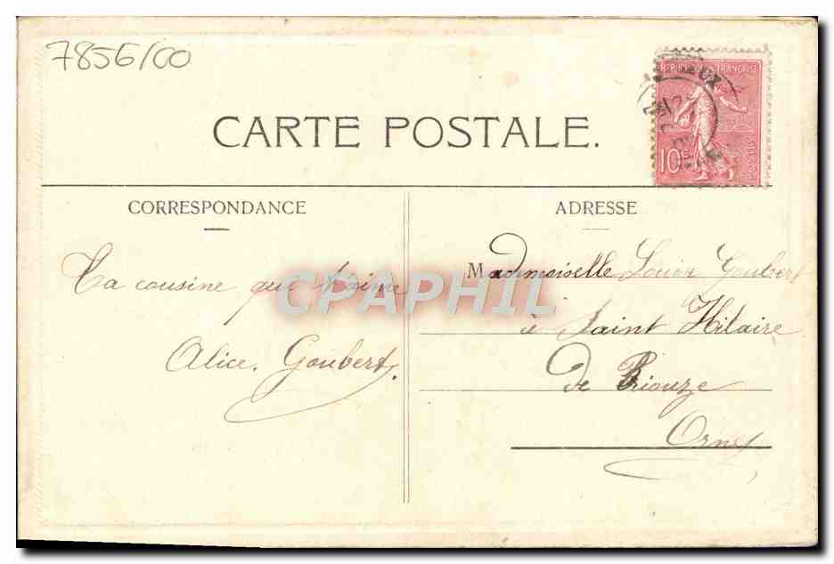 CPA Fantaisie Fleurs  — Rückseite