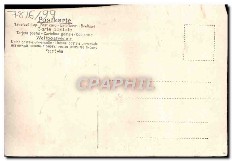 CPA Fantaisie Fleurs  — Verso