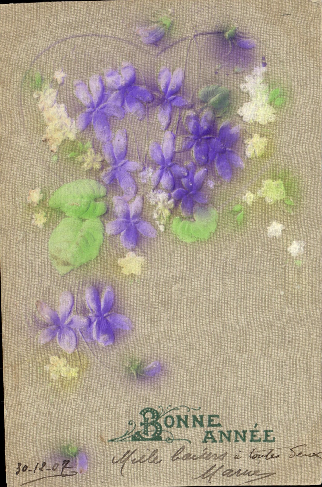 CPA Fantaisie Fleurs 