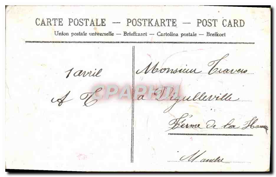 CPA Fantaisie Fleurs  — Verso