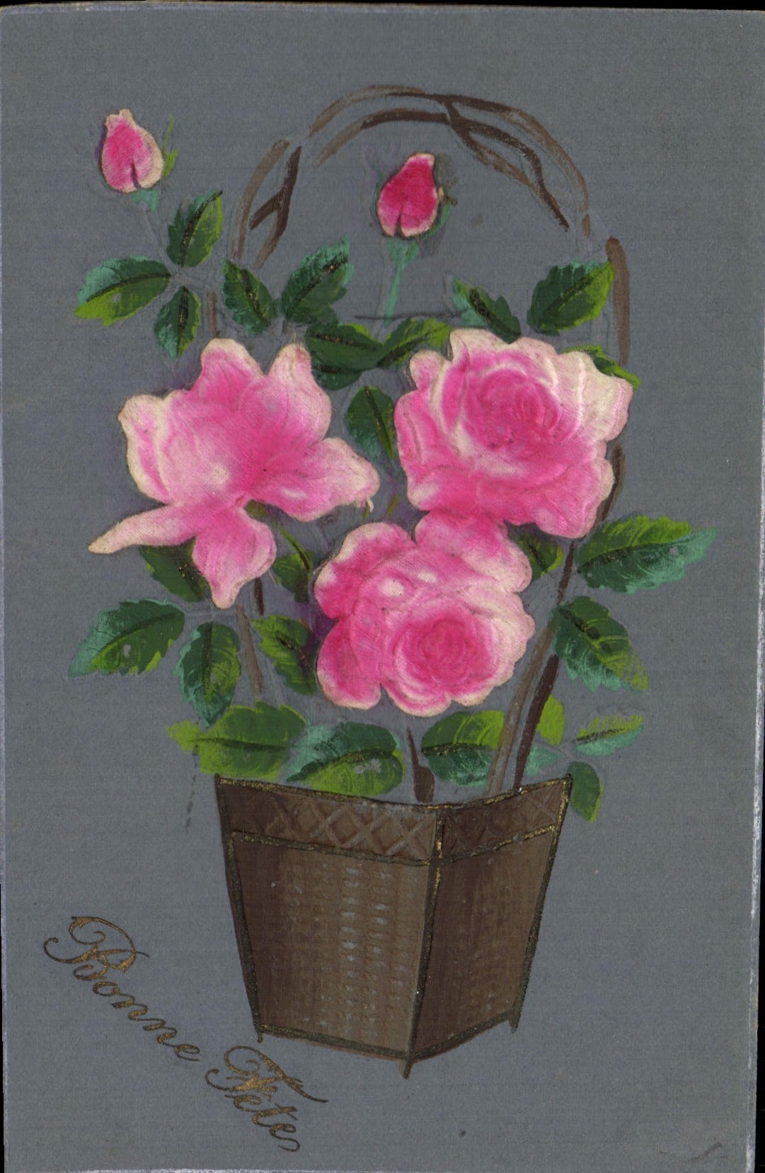 CPA Fantaisie Fleurs 