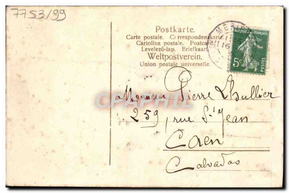 CPA Fantaisie Fleurs  — Verso