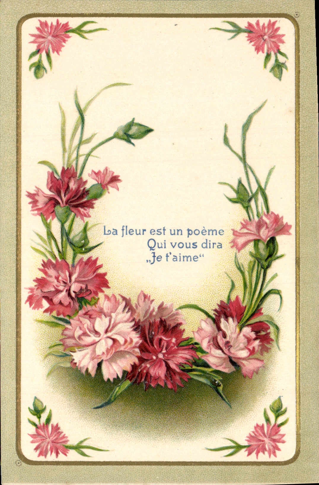 CPA Fantaisie Fleurs 