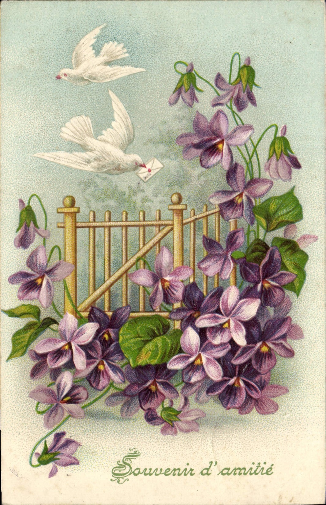CPA Fantaisie Fleurs Colombes