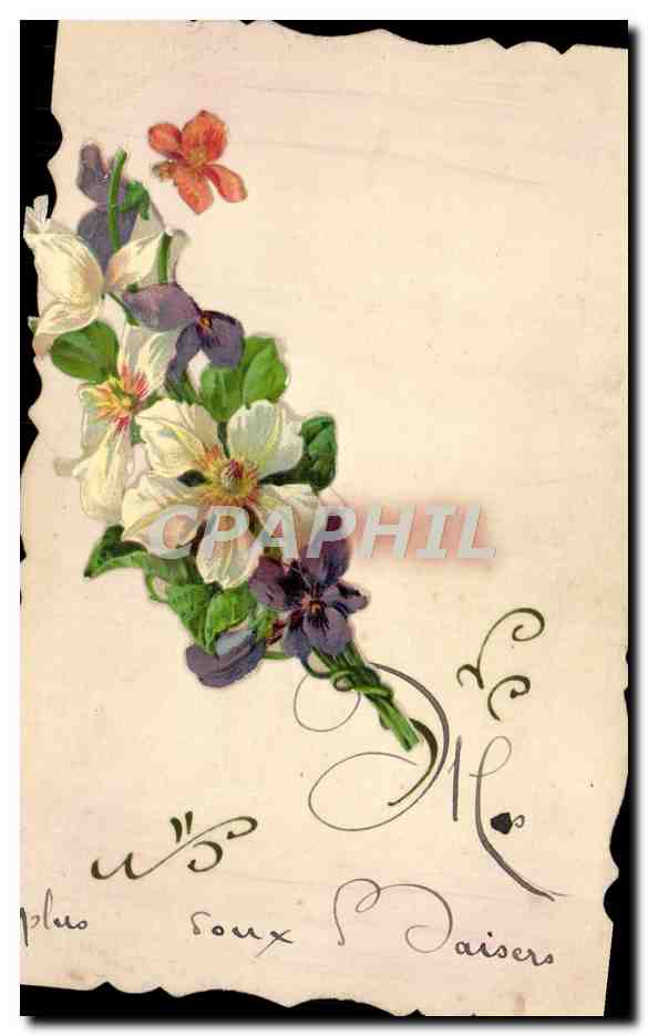 CPA Fantaisie Fleurs 