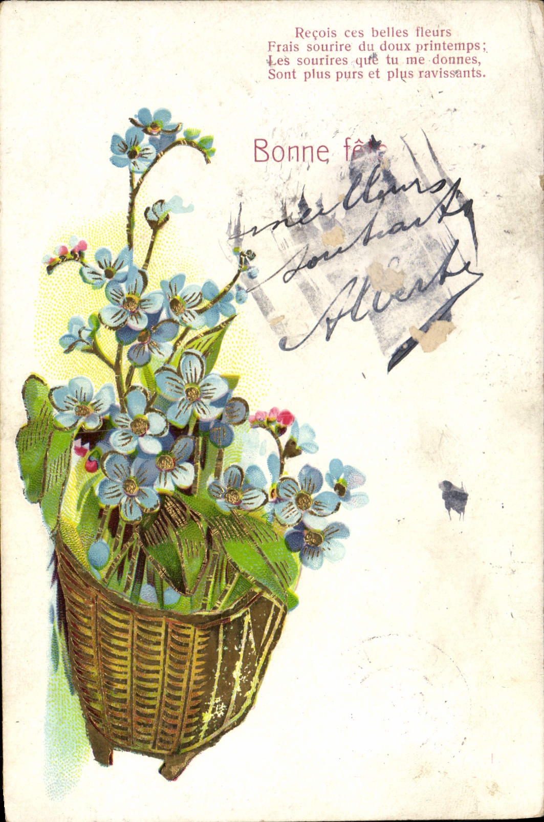CPA Fantaisie Fleurs 