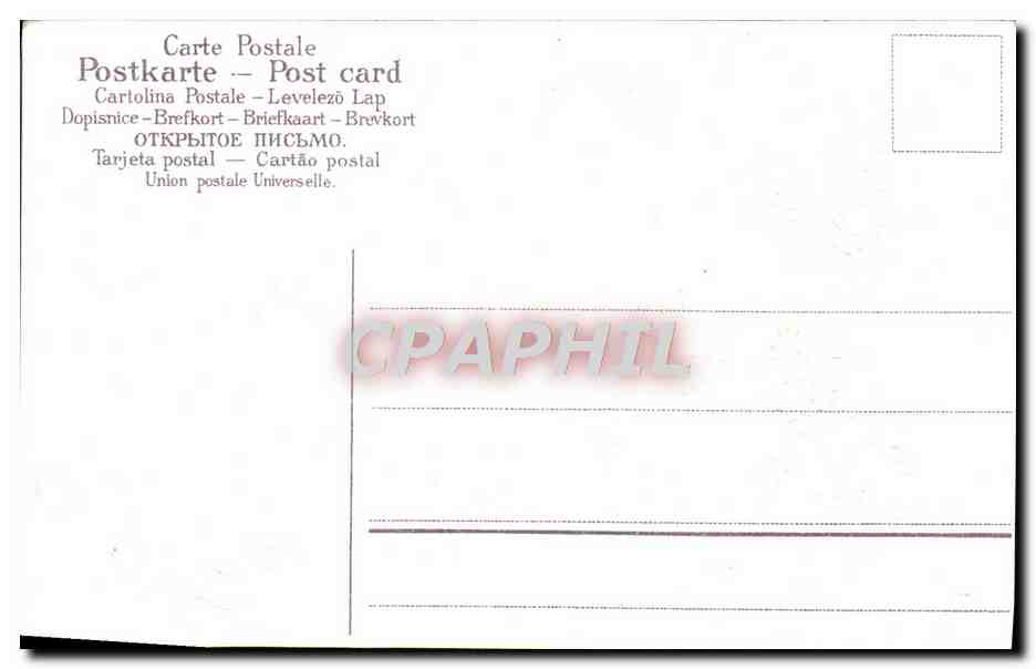 CPA Fantaisie Fleurs Hirondelles — Back