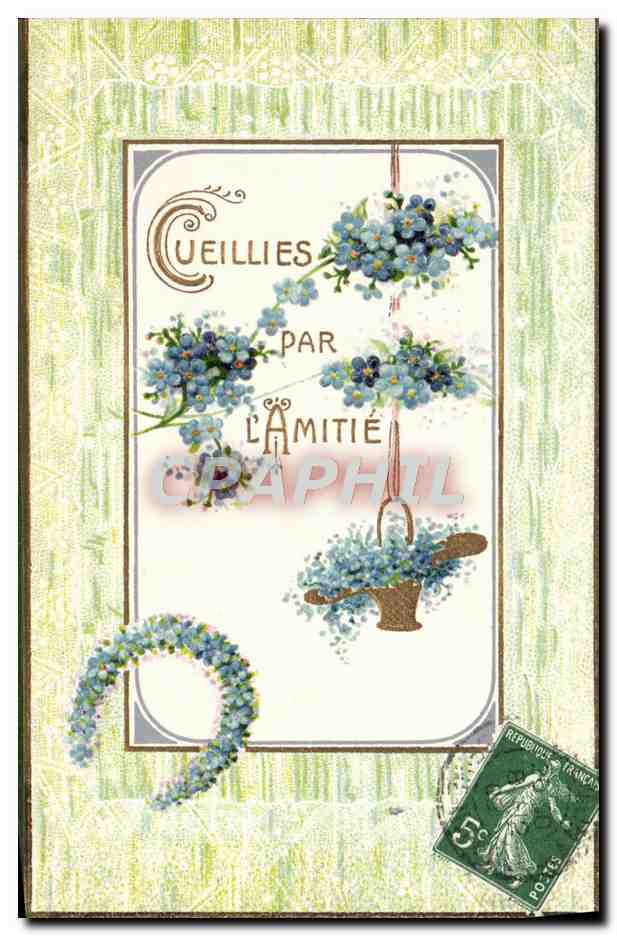 CPA Fantaisie Fleurs 