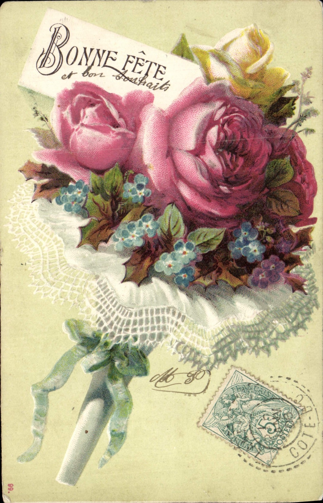 CPA Fantaisie Fleurs 