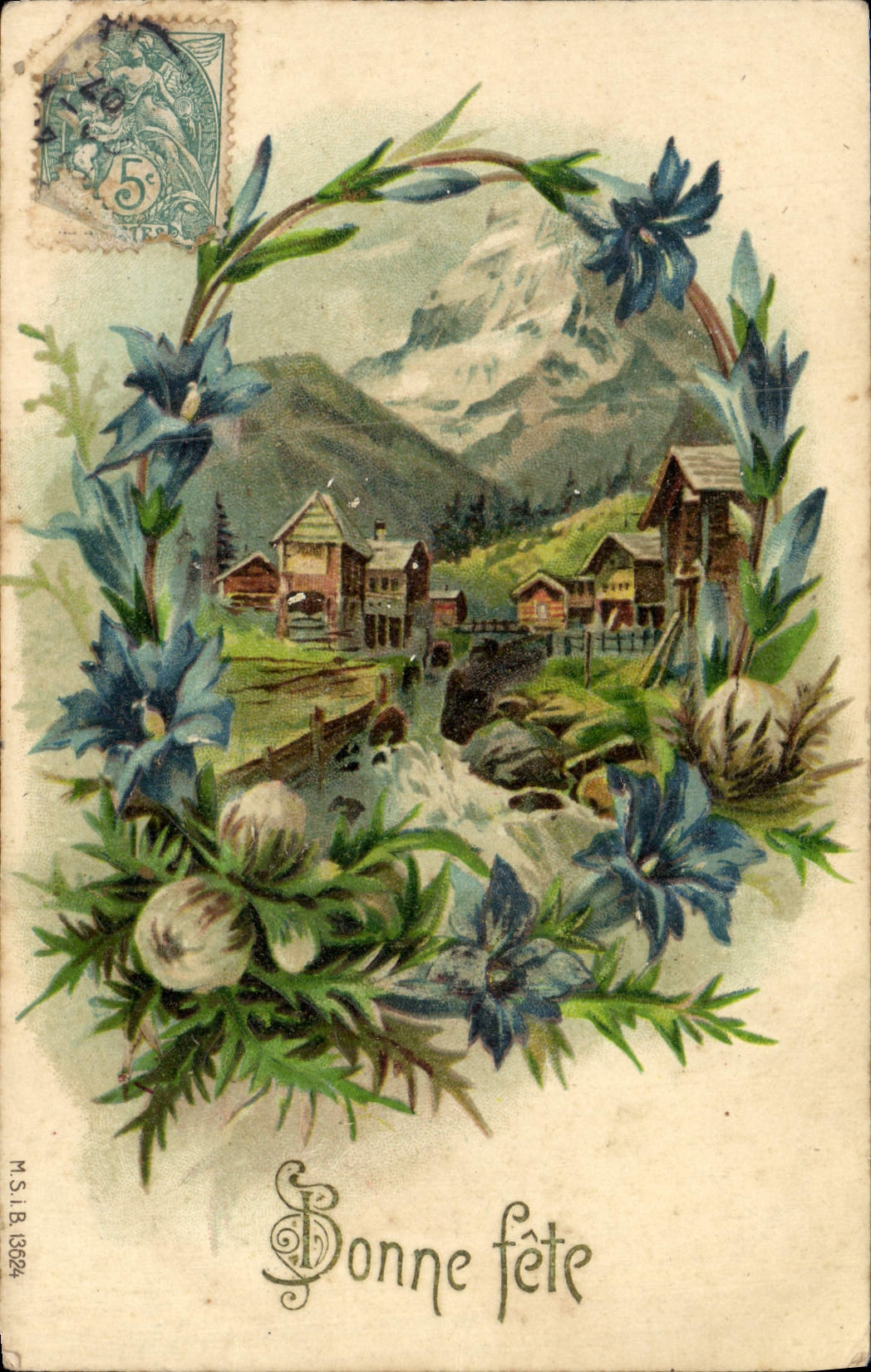 CPA Fantaisie Fleurs 