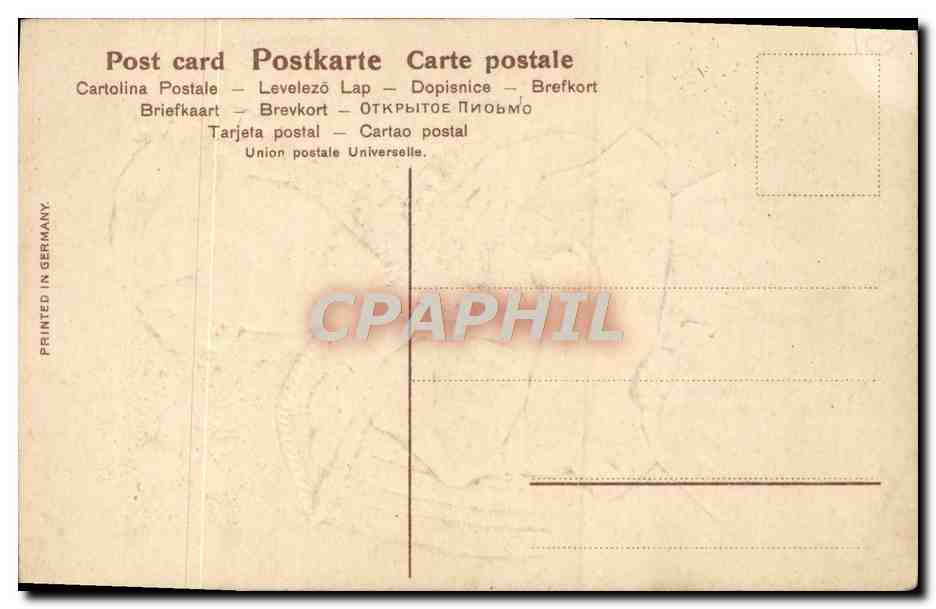 CPA Fantaisie Fleurs Enfant Paques  — Verso