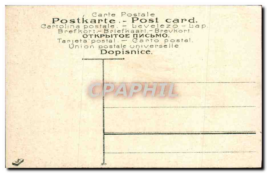CPA Fantaisie Fleurs Main  — Verso