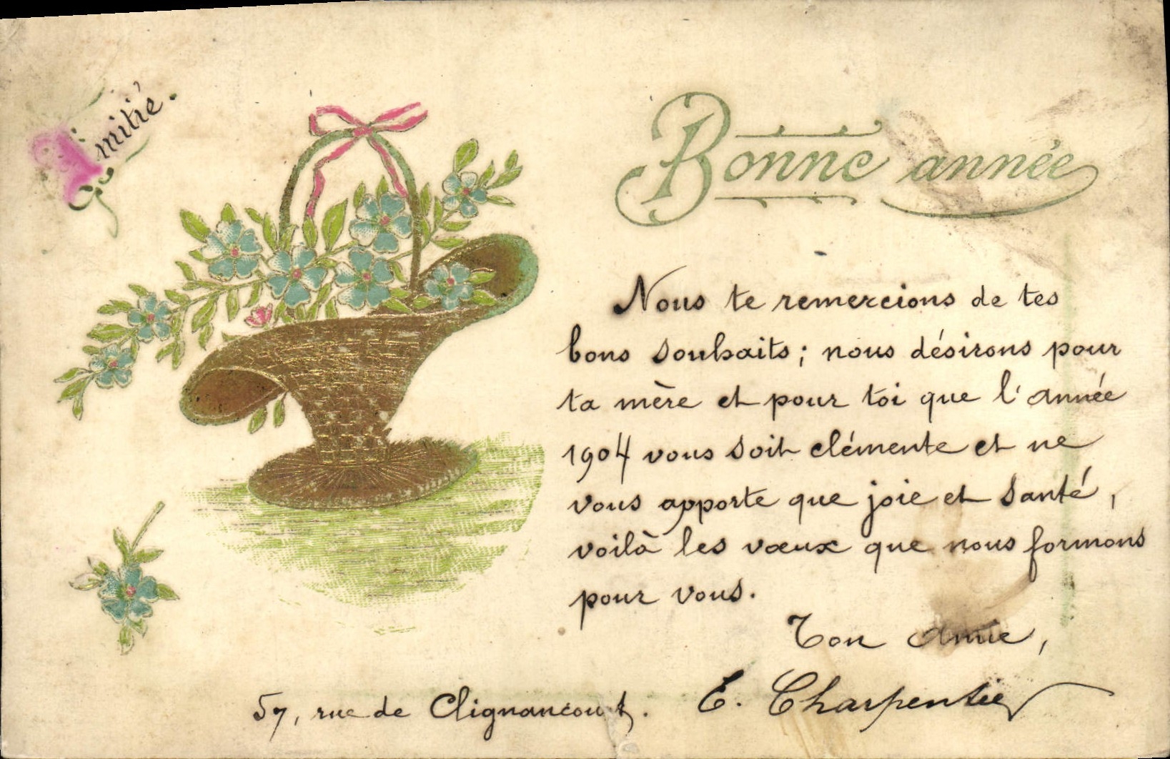 CPA Fantaisie Fleurs 