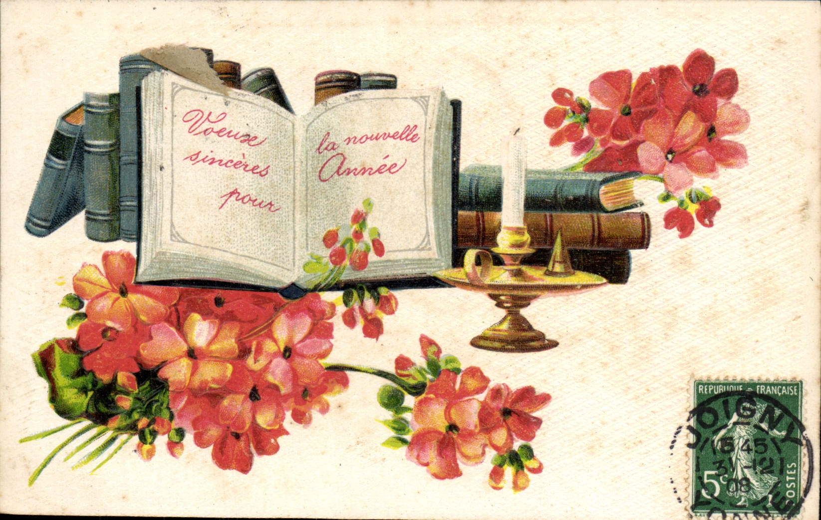 CPA Fantaisie Fleurs 