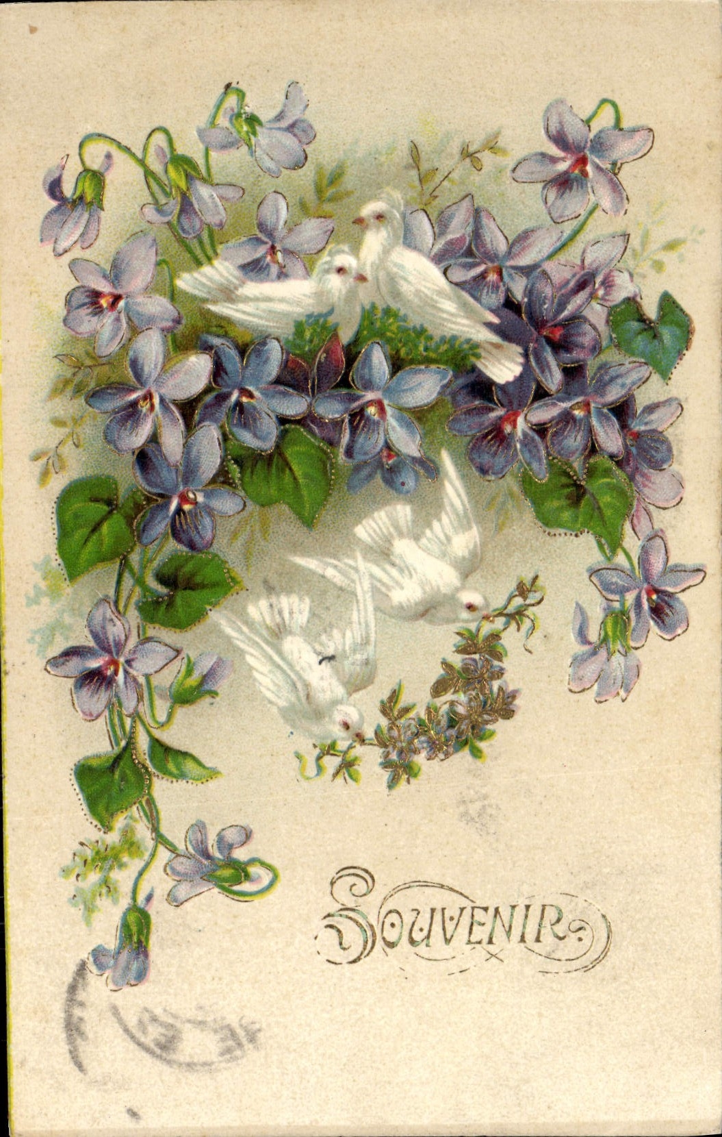CPA Fantaisie Fleurs Colombes 