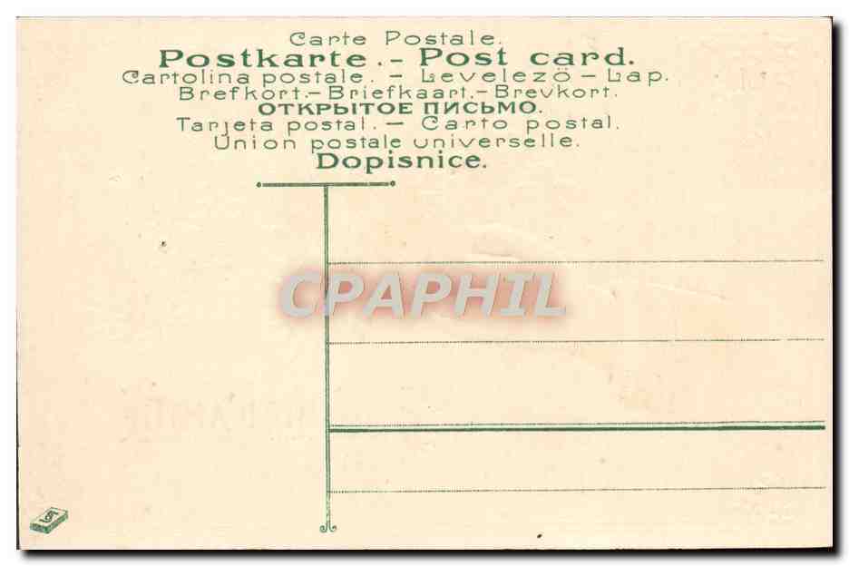 CPA Fantaisie Fleurs Main Trefles — Back
