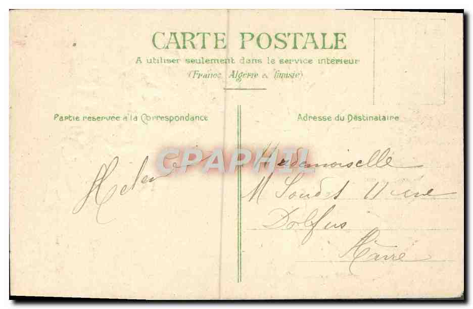 CPA Fantaisie Fleurs  — Rückseite
