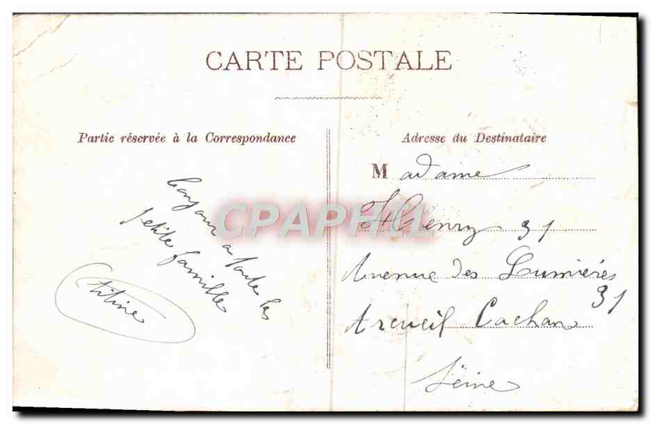 Trois oiseaux sur fil — paysage rural avec fleurs — éditeur non visible — Rückseite