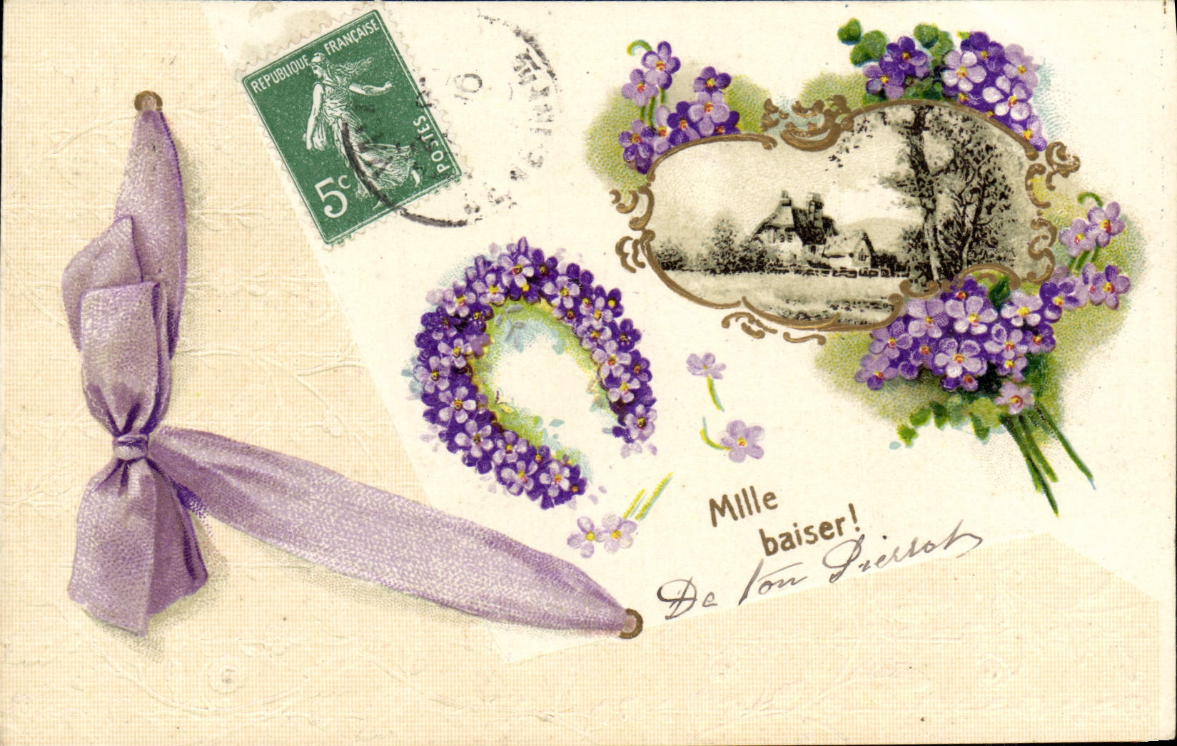 CPA Fantaisie Fleurs 