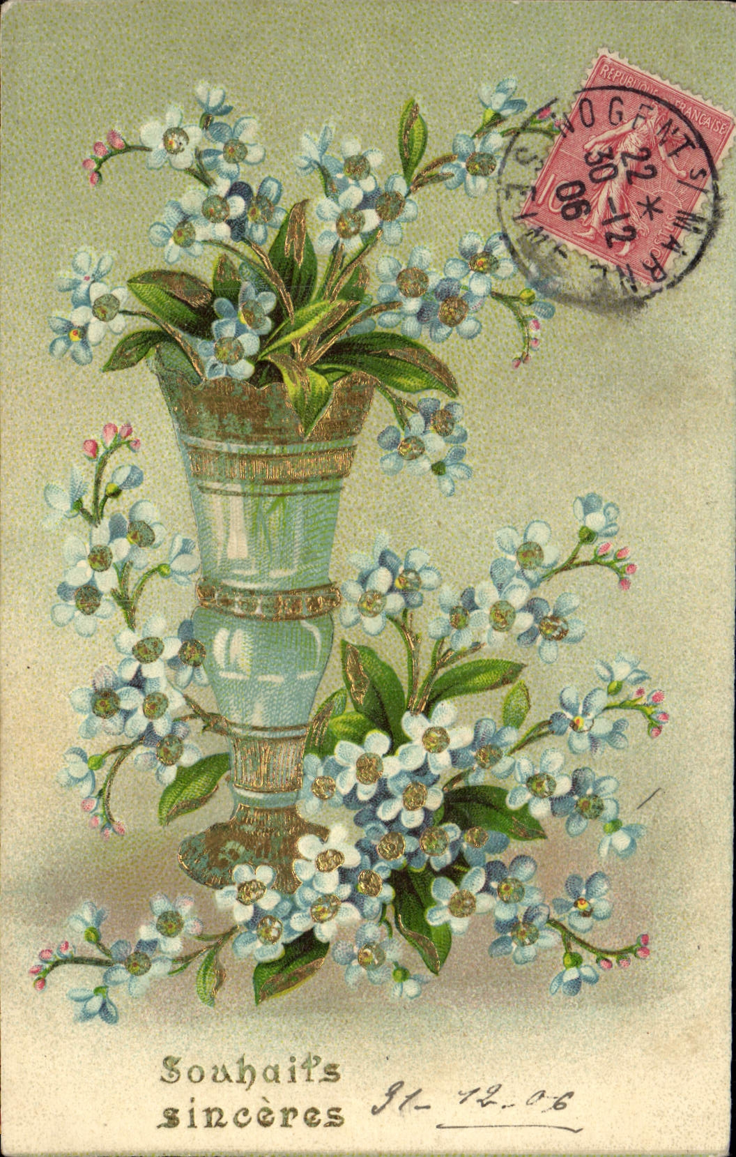 CPA Fantaisie Fleurs 