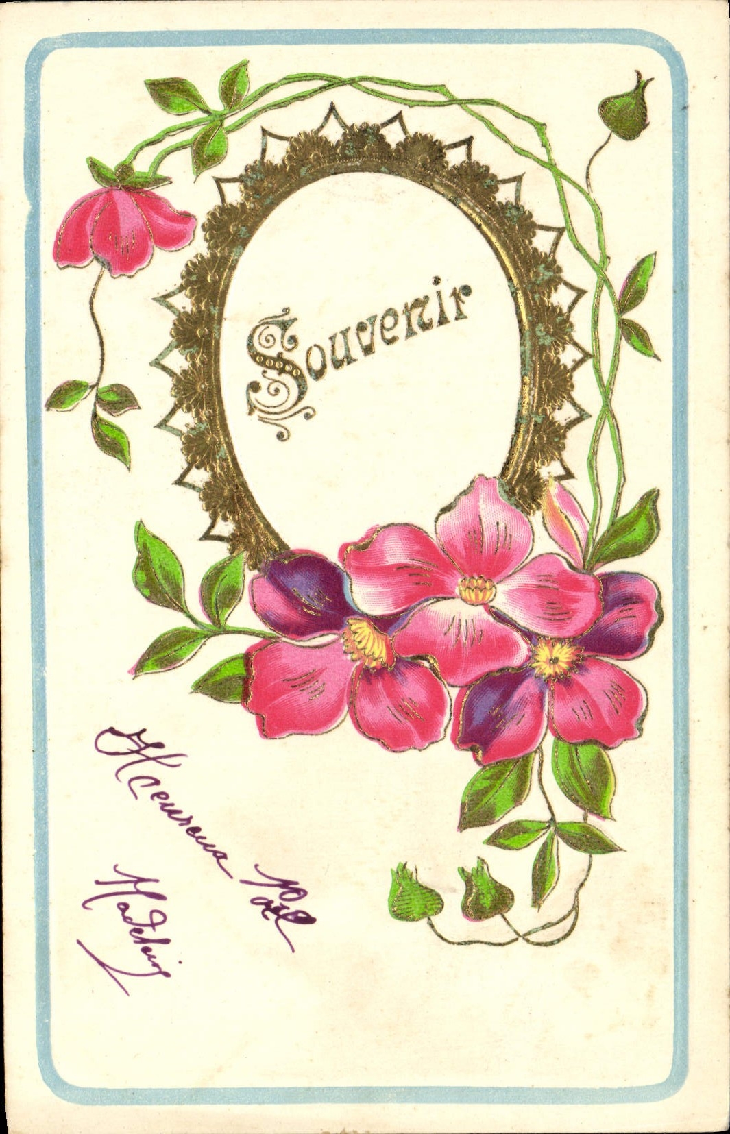 CPA Fantaisie Fleurs 