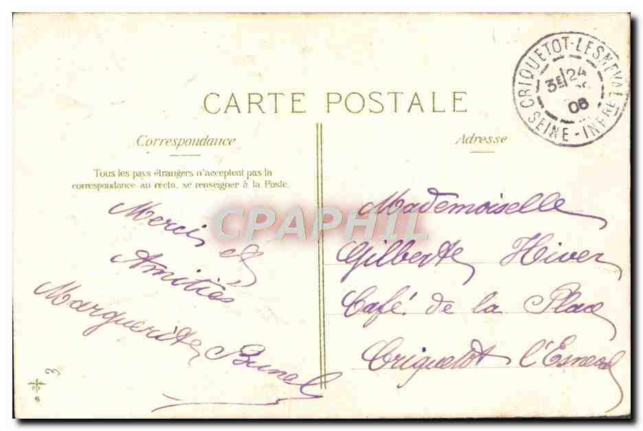 Horseshoe et roses — Toujours à vous — éditeur non visible — Rückseite