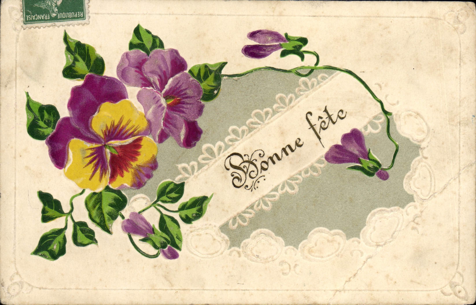 CPA Fantaisie Fleurs 