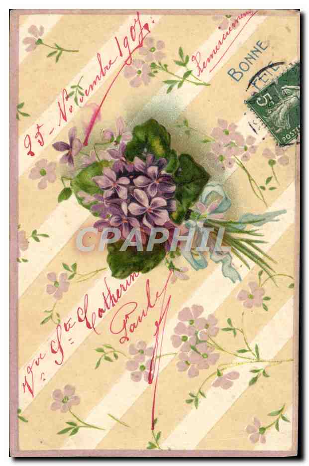 CPA Fantaisie Fleurs 