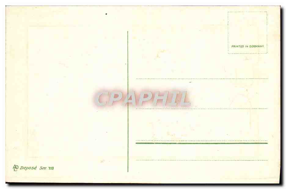 CPA Fantaisie Fleurs  — Verso