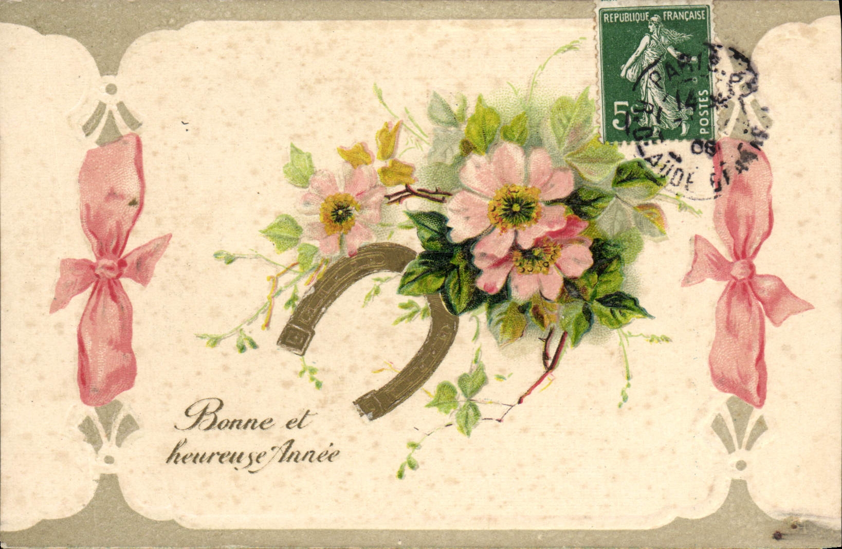 Bonne et heureuse Année — Déposé N° 557 — Éditeur non identifié
