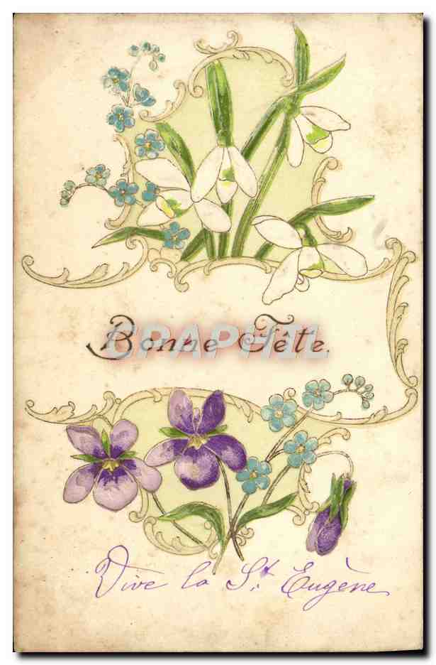 CPA Fantaisie Fleurs 