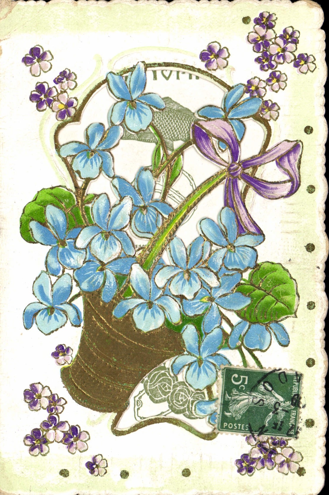 CPA Fantaisie Fleurs 