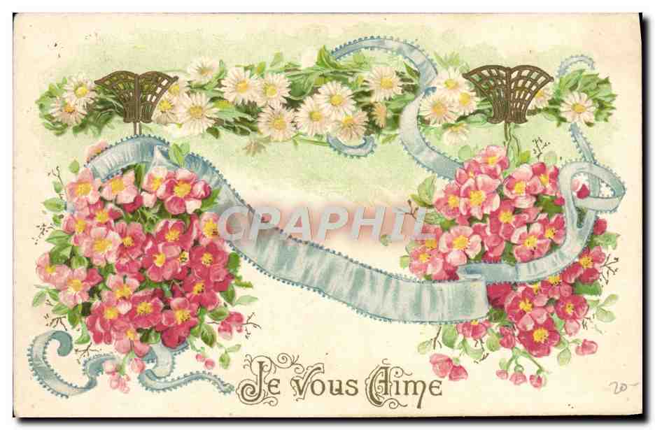 CPA Fantaisie Fleurs 