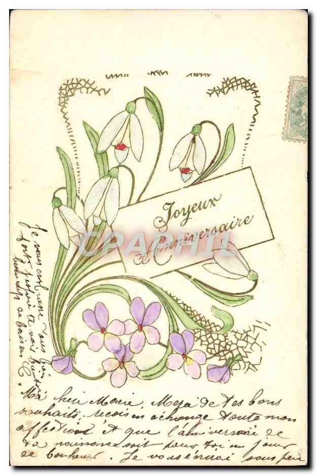 CPA Fantaisie Fleurs 