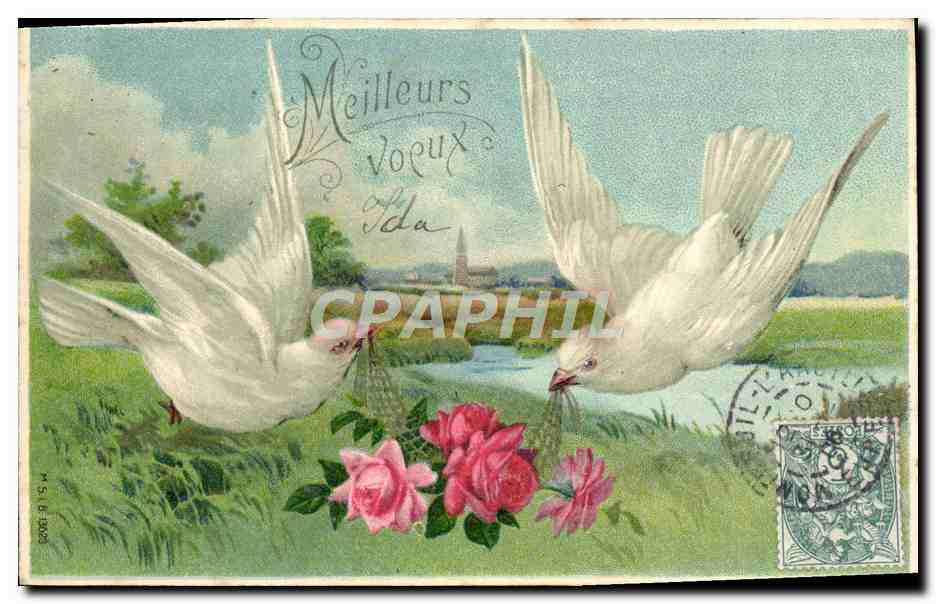CPA Fantaisie Fleurs Colombes 