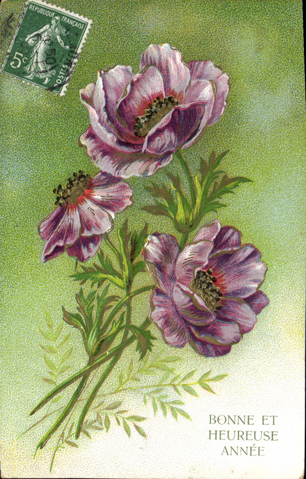 CPA Fantaisie Fleurs 