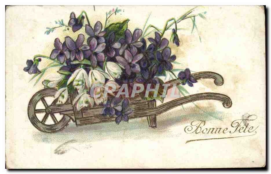 CPA Fantaisie Fleurs 