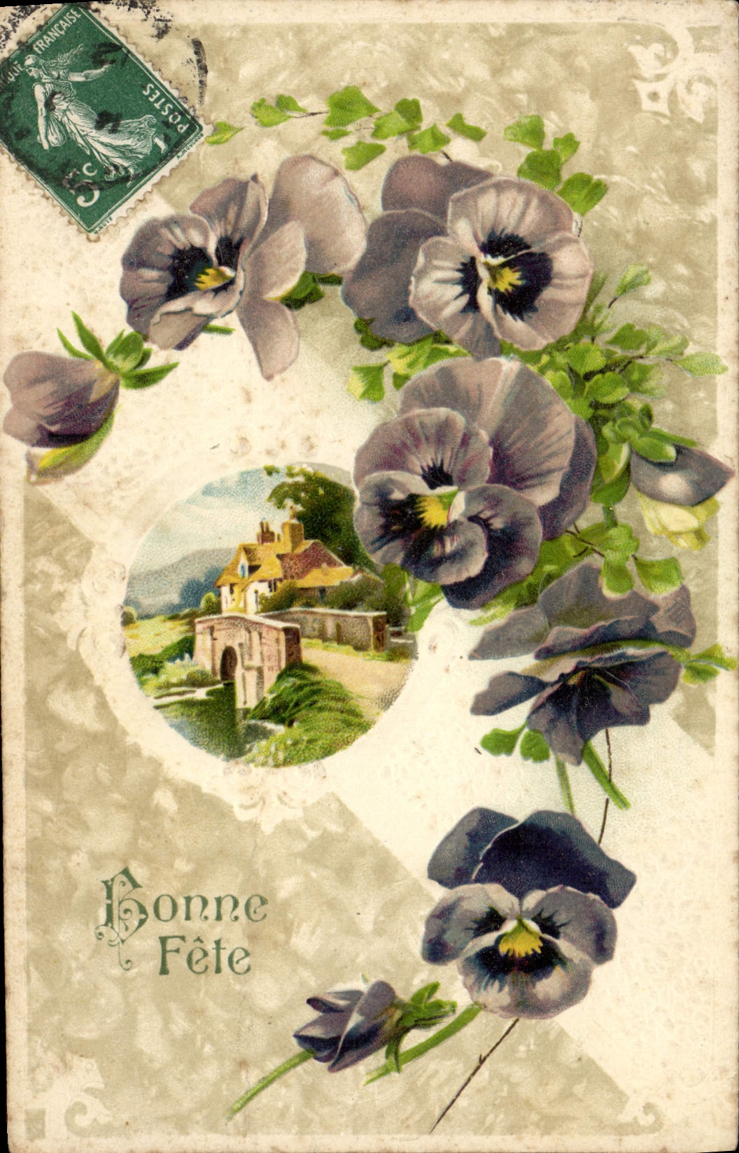 CPA Fantaisie Fleurs 
