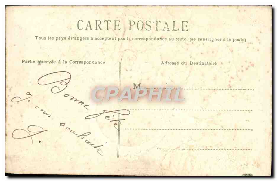 CPA Fantaisie Fleurs  — Verso