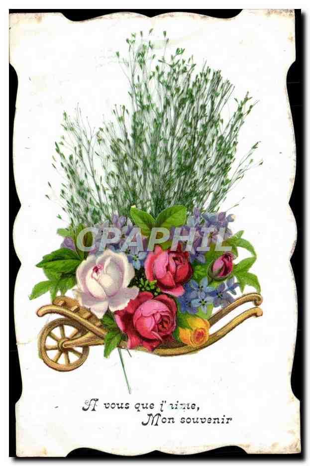 CPA Fantaisie Fleurs 