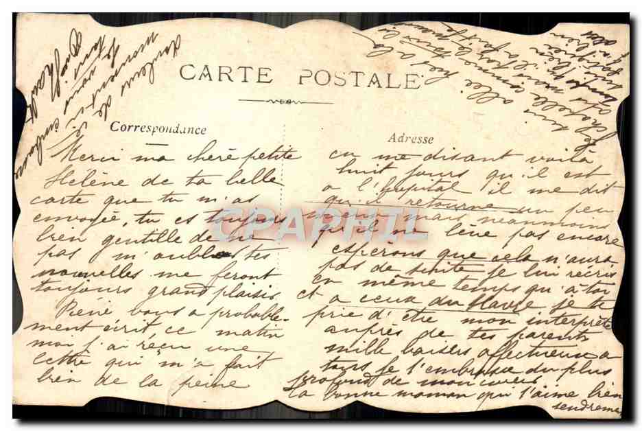 CPA Fantaisie Fleurs  — Rückseite
